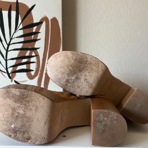 Simon Miller High Raid Platform Chunky Suede Leather Platform Brown Boot Size 38 - Picture 9 of 10